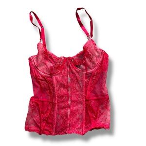Elegant Victorias Secret Red Lace Corset